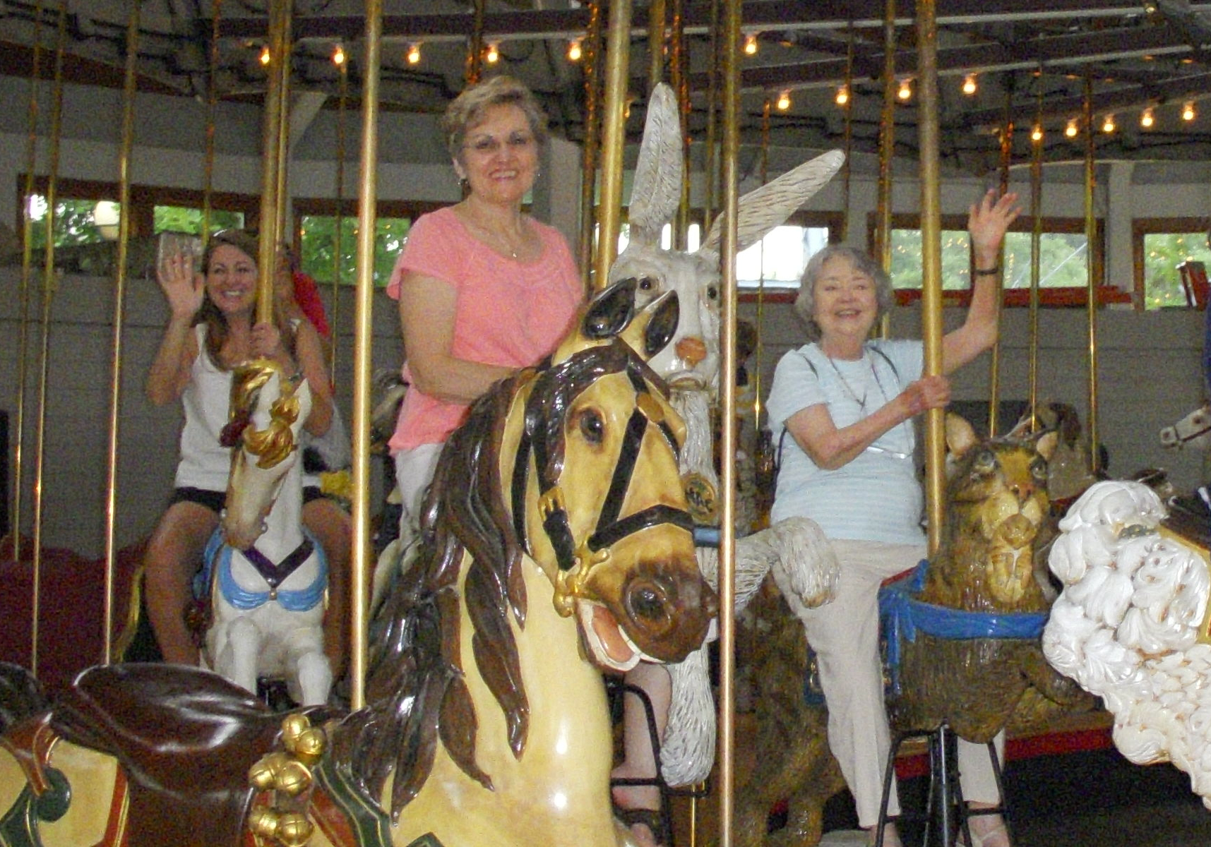 Nancy on the carosel
