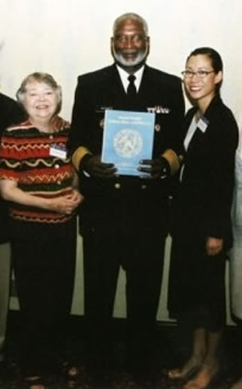 Nancy and Kana with Surgeon General David Satcher.